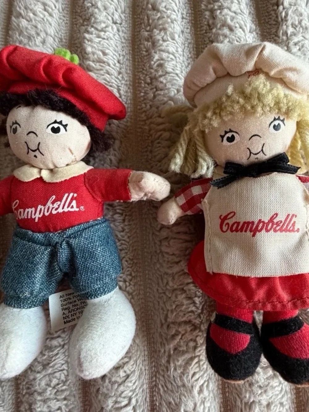 Campbell's Red & White Holiday String Light Plush Ornaments - Pair
